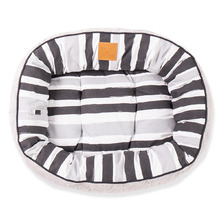 Pebble Black Brush Stroke 4 Seasons Dog Bed